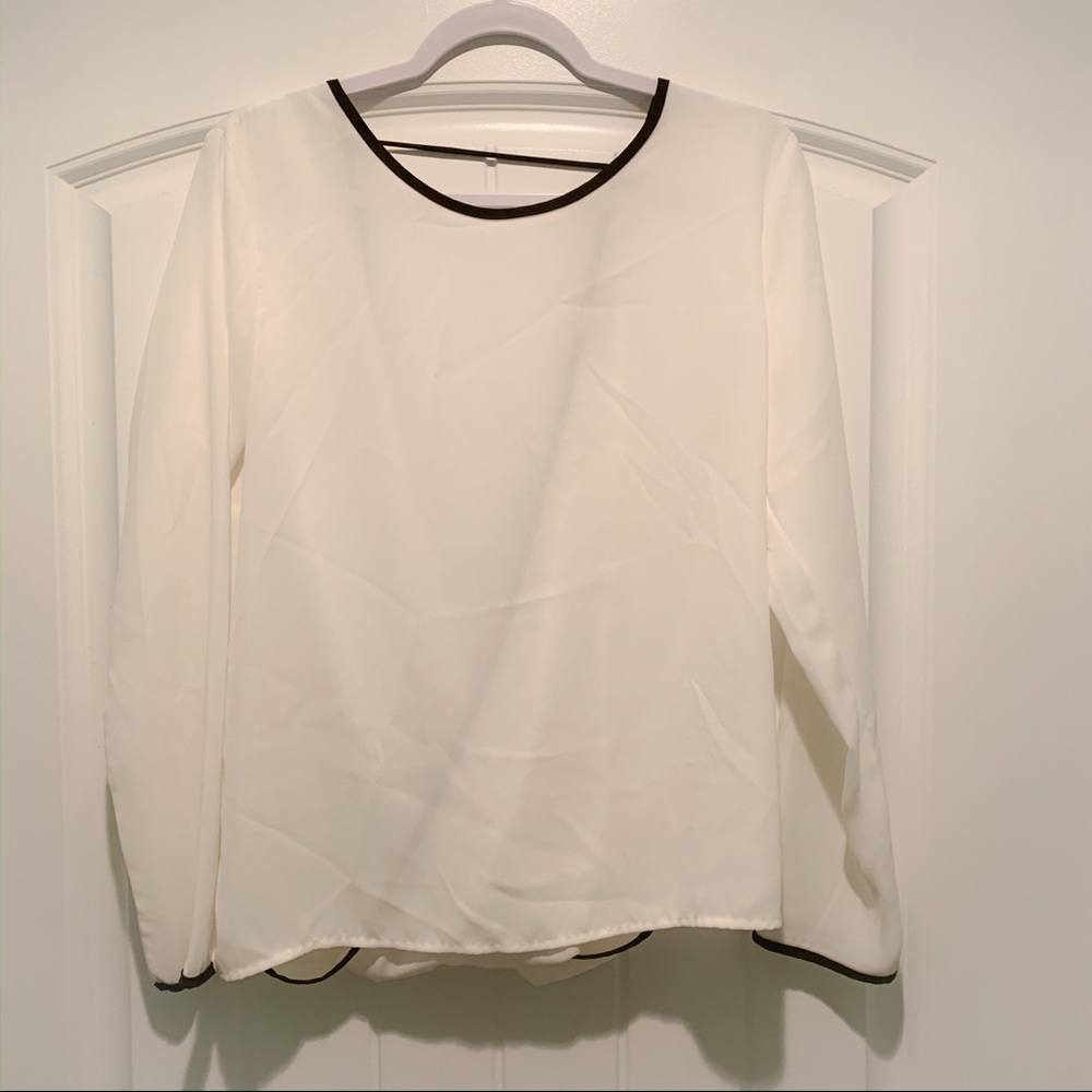 White top with open back